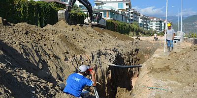 Alanya’da Oba Çarşamba’ya kanalizasyon