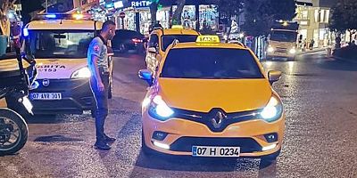 Alanya’da taksi ve halk otobüsleri denetlendi