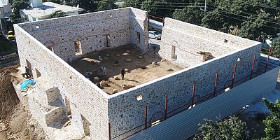 Alanya Gülevşen Camii’nde zemin kazısı devam ediyor
