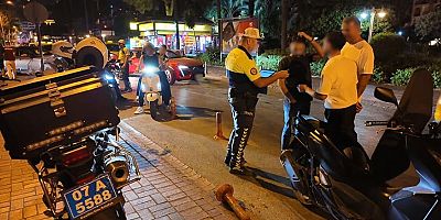 Alanya İlçesinde Motosiklet Denetimi Yapıldı