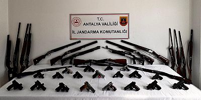 Alanya İlçesinde Ruhsatsız Silah Operasyonu