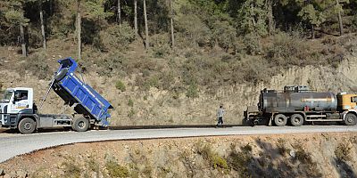 Alanya Katı Atık Tesisi yolu asfaltlandı