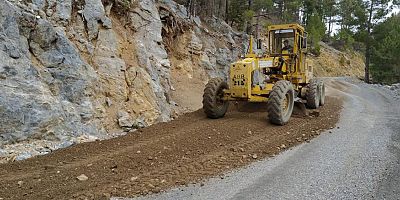 Alanya kırsalında yoğun mesai
