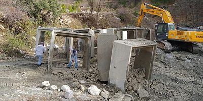 Alanya kırsalında yollara yoğun bakım