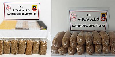 Alanya ve Kaş İlçelerinde Kaçak Tütün Operasyonu