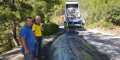 Alanya Yalçı ve Gümüşkavak yolları asfaltlandı