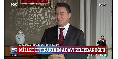 Ali Babacan'dan seçim açıklaması: ‘Yıldızlar takımına oy isteyeceğiz’