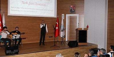 ALKÜ'de Cumhuriyet'in 100. yılında Türk şiiri dinletisi