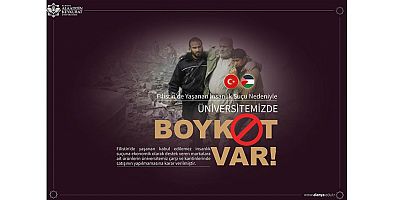 ALKÜ'de İsrail ürünlerine boykot