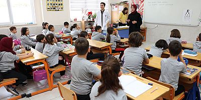 ALKÜ'lü öğrenciler miniklerin sağlığını taradı