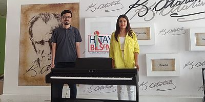 ALKÜ ve ALTSO'dan deprem bölgesine piyano bağışı yapıldı