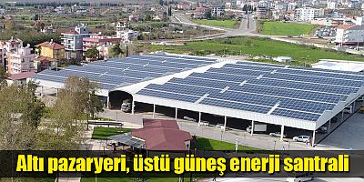 Altı pazaryeri üstü güneş enerji santrali