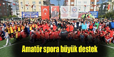 Amatör spora büyük destek