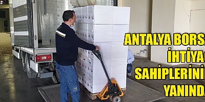 Antalya Borsa ihtiyaç sahiplerinin yanında...