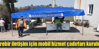 Antalya Büyükşehir Belediyesi afetzedelerin yanında