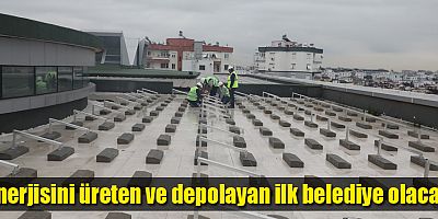 Antalya Büyükşehir Belediyesi çatısına GES kurulumu başladı