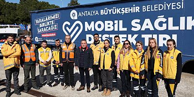 Antalya Büyükşehir Belediyesi Hatay’a 20 yataklı Mobil Sağlık Destek Tırı gönderdi