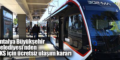 Antalya Büyükşehir Belediyesi’nden YKS için ücretsiz ulaşım kararı