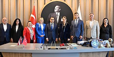 Antalya Büyükşehir Belediyesi’ne Letonya Ankara Büyükelçisi’nden ziyaret 