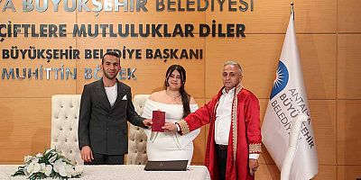 Antalya Büyükşehir Belediyesi nikah salonunda “05.05.2025” yoğunluğu 