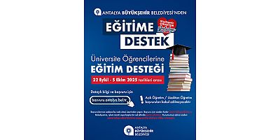 Antalya Büyükşehir’den üniversite öğrencilerine eğitim desteği 