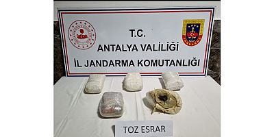 Antalya'da 5 kilogram uyuşturucu madde ele geçirildi