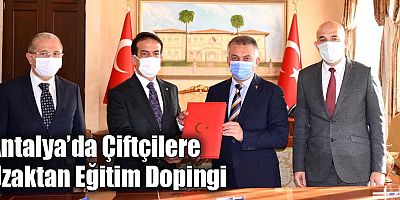 Antalya’da Çiftçilere Uzaktan Eğitim Dopingi