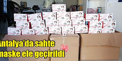 Antalya’da sahte maske ele geçirildi