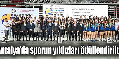 Antalya'da sporun yıldızları ödüllendirildi