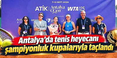 Antalya'da tenis heyecanı şampiyonluk kupalarıyla taçlandı