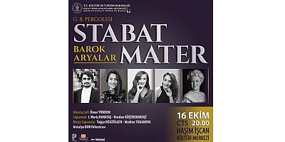 Antalya DOB'dan Stabat Mater ve Barok Aryalar Konseri