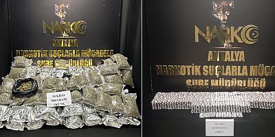Antalya Emniyeti'nden uyuşturucu satıcılarına büyük darbe