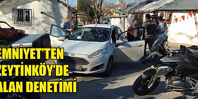 Antalya Emniyeti'nden Zeytinköy'de alan denetimi