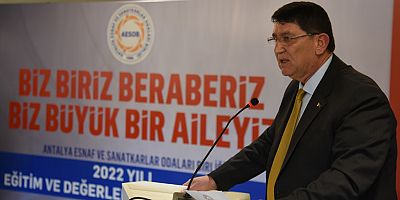 Antalya Esnaf ve Sanatkarlar Odaları Birliği'nde genel kurul heyecanı tamamlandı