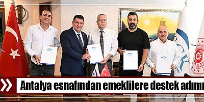 Antalya esnafından emeklilere destek adımı