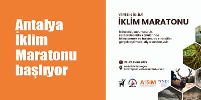 Antalya İklim Maratonu başlıyor