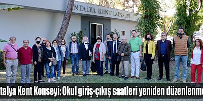Antalya Kent Konseyi: Okul giriş-çıkış saatleri yeniden düzenlenmeli