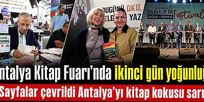 Antalya Kitap Fuarı’nda ikinci gün yoğunluğu 