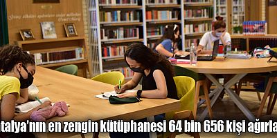 Antalya’nın en zengin kütüphanesi 64 bin 656 kişi ağırladı