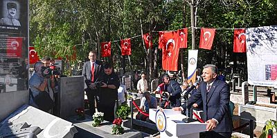 Antalya'nın Kahramanı Mustafa Ertuğrul Aker'in anıt mezarı törenle açıldı