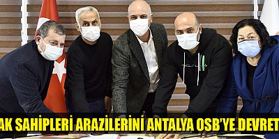 Antalya OSB arazi satın almaya devam ediyor