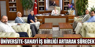 Antalya OSB yönetimi Rektör Özkan'ı ziyaret etti