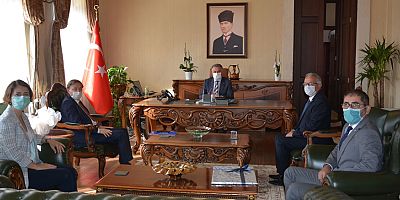 Antalya SMMMO'dan Vali Yazıcı'ya ziyaret