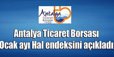 Antalya Ticaret Borsası Ocak ayı Hal endeksini açıkladı