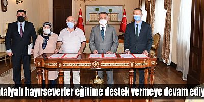 Antalyalı hayırseverler eğitime destek vermeye devam ediyor