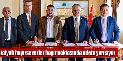 Antalyalı hayırseverler hayır noktasında adeta yarışıyor