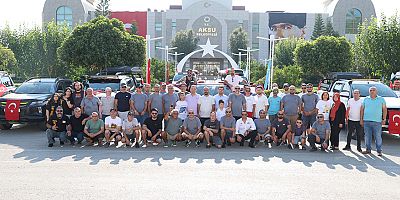 Antalyalı yarışçılar Aksu'dan uğurlandı