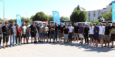 Antalyalı yarışçılar ve katılımcılar Aksu'dan uğurlandı