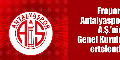 Antalyaspor A.Ş.den Genel Kurul açıklaması