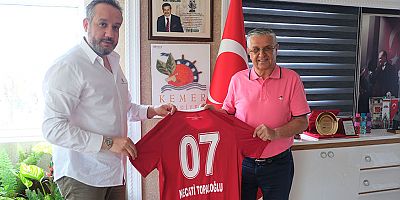 Antalyaspor Başkanı Boztepe’den Başkan Topaloğlu’na ziyaret 